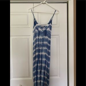 Blue and white Delia’s maxi dress